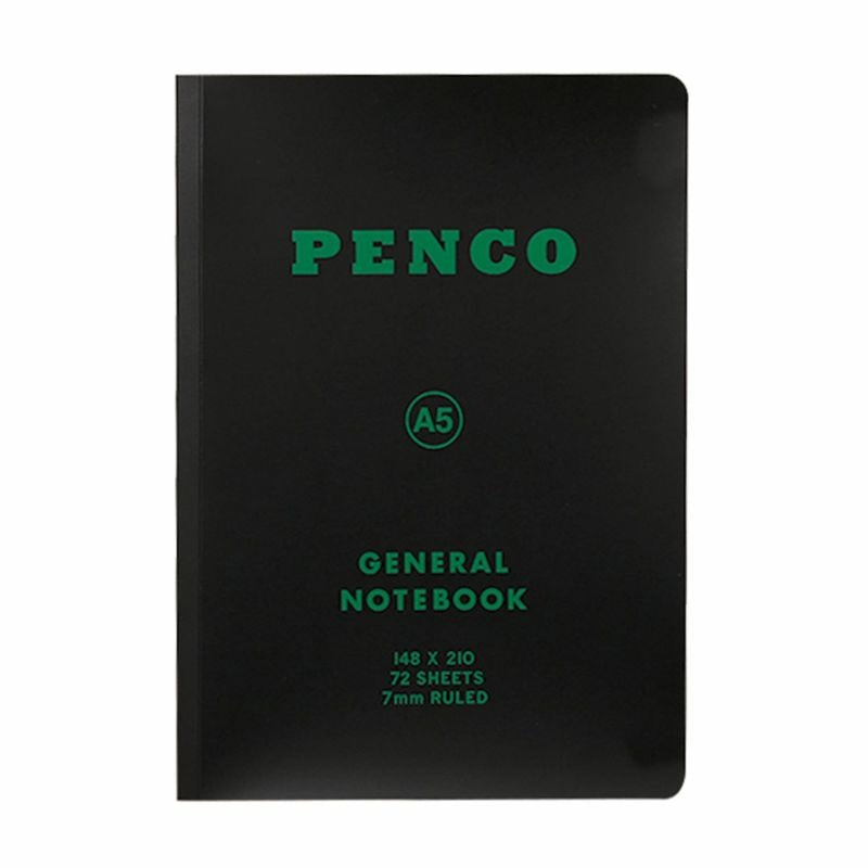 Soft PP Notebook - Ruled A5 - Black