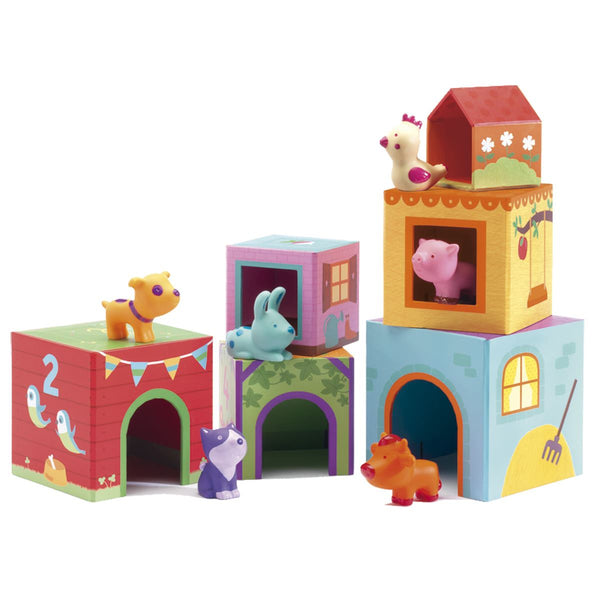 (Copy) Djeco Stacking Blocks - Farm Animals