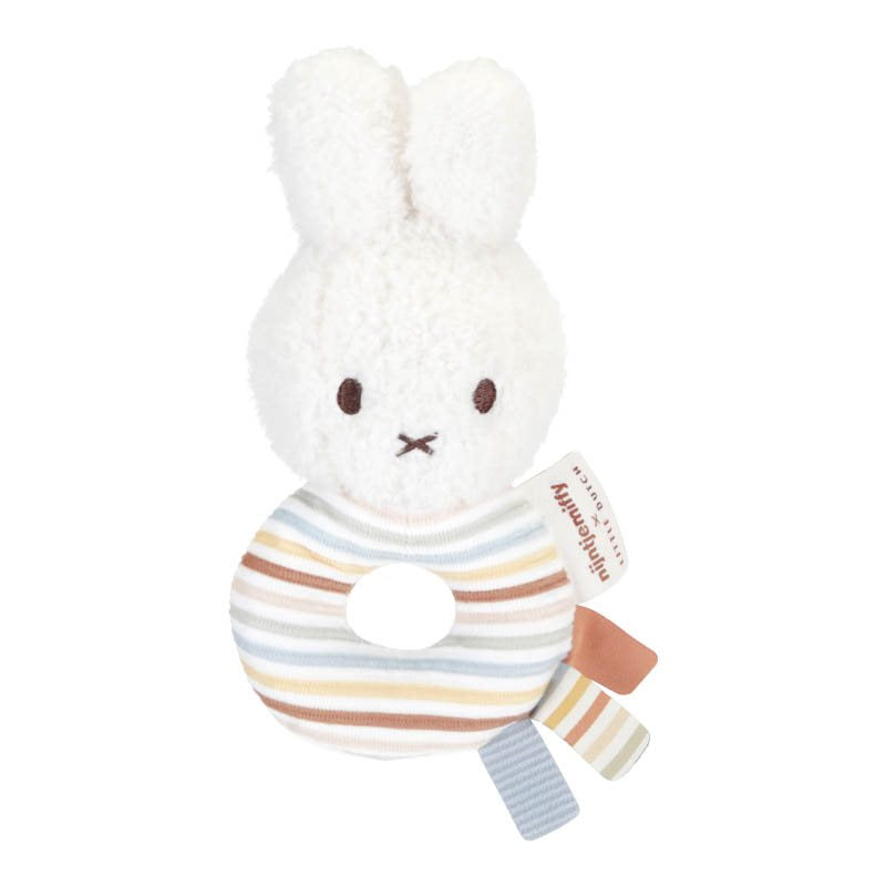Miffy Rattle - Vintage Sunny Stripes