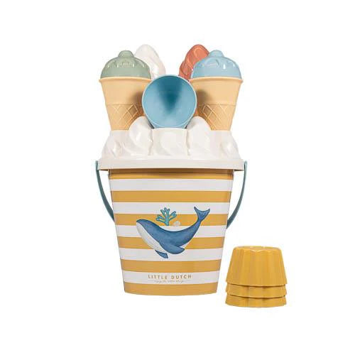 Ice Cream Bucket Beach Set - Ocean Dreams Blue