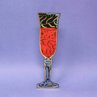 Wine Glass Bookmark - Apple Green