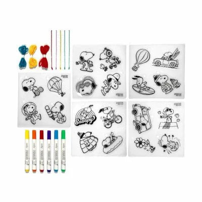 Ooly x Peanuts - DIY Shrink Art Kit & 6 Mini Paint Markers