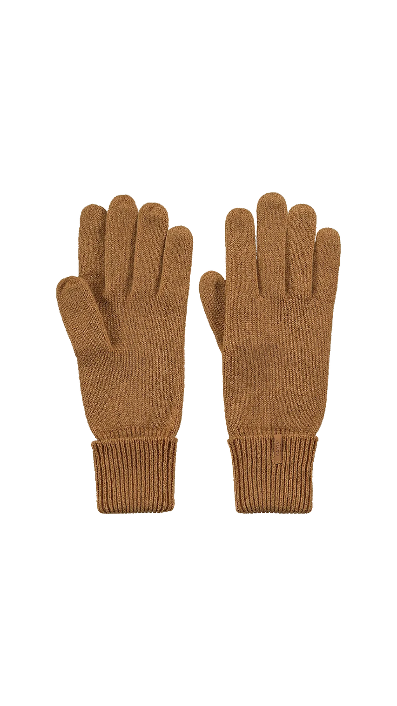 Fine Knitted Gloves - Walnut
