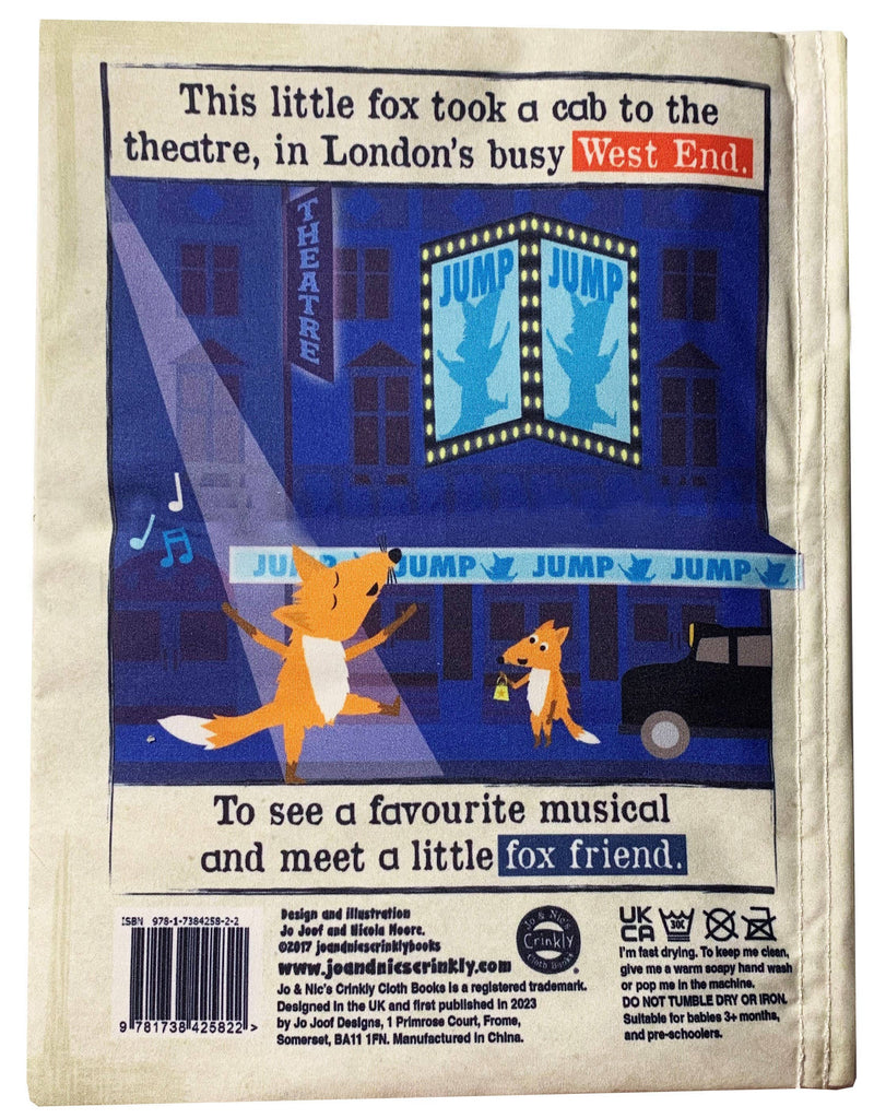 Crinkly Cloth Newspaper - Little Fox went to London