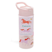 Stainless Steel Bottle with Push Button Lid 500ml - Unicorn