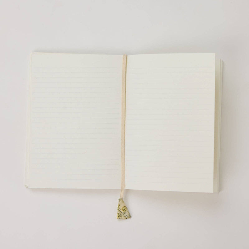 A5 Ruled Notebook - Floral Lattice Buttercream