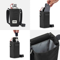 Recycled Insulated Bottle Bag - Moss