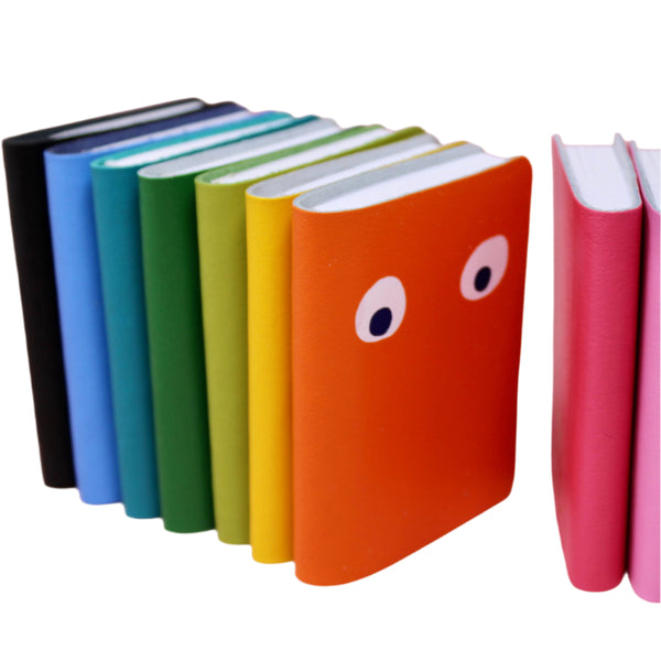 Googly Eye Mini Leather Notebook - Black
