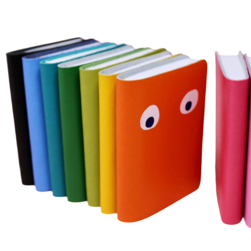 Googly Eye Mini Leather Notebook - Green