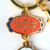 Peanuts World's Best Thinker Keyring