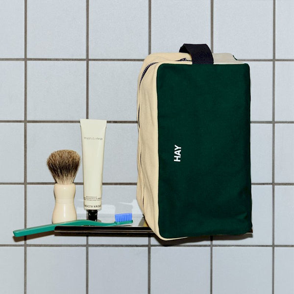 Wash Bag - Medium - Dark Green Multi