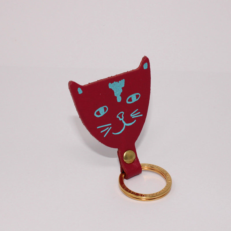 Cat Key Fob - Cream