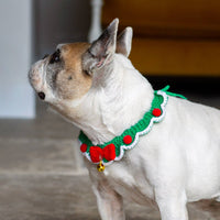 Crochet Christmas Dog Collar | Stocking Filler | Dog Gifts |