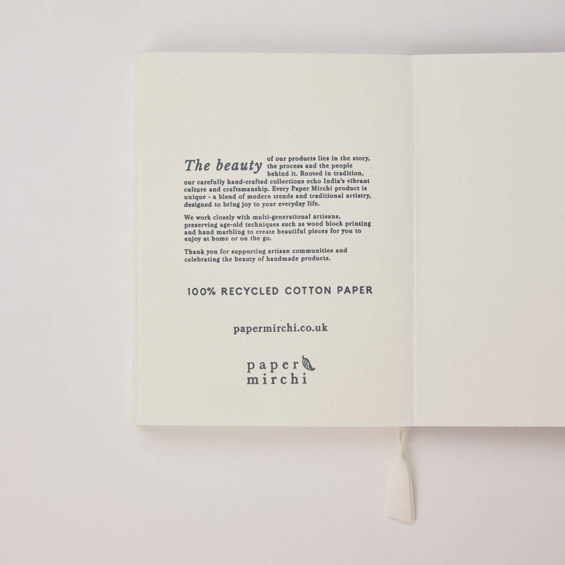 A5 Blank Notebook - Mini Scallops Lavender