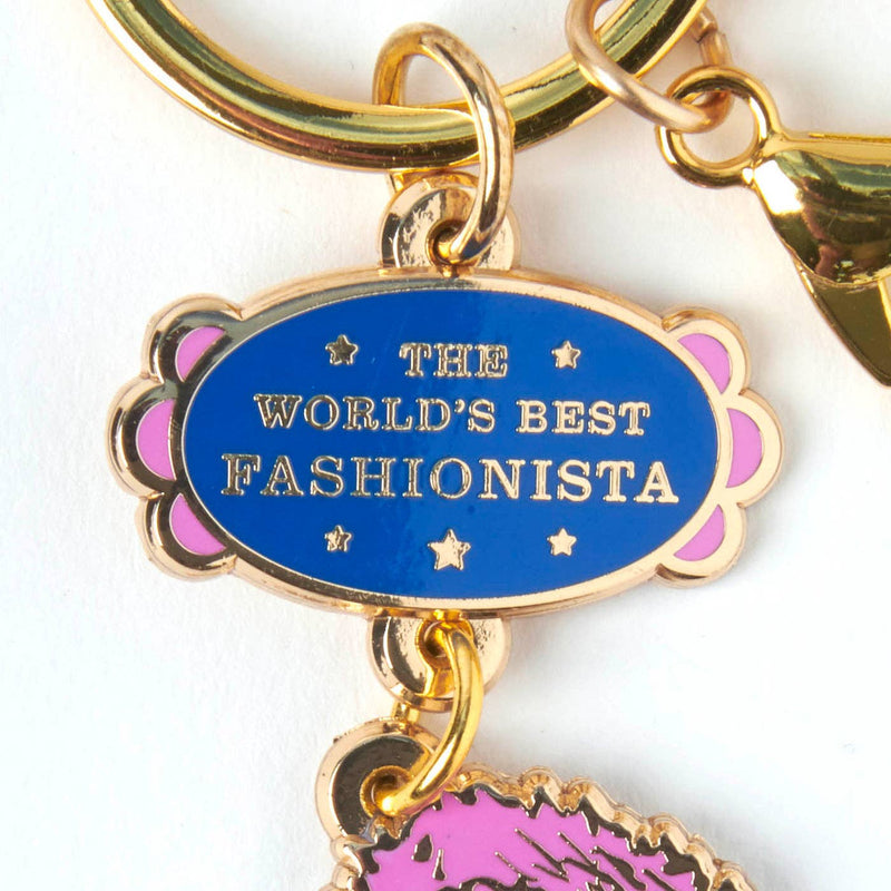 Peanuts World's Best Fashionista Keyring