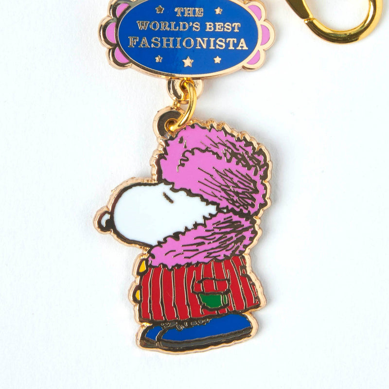 Peanuts World's Best Fashionista Keyring