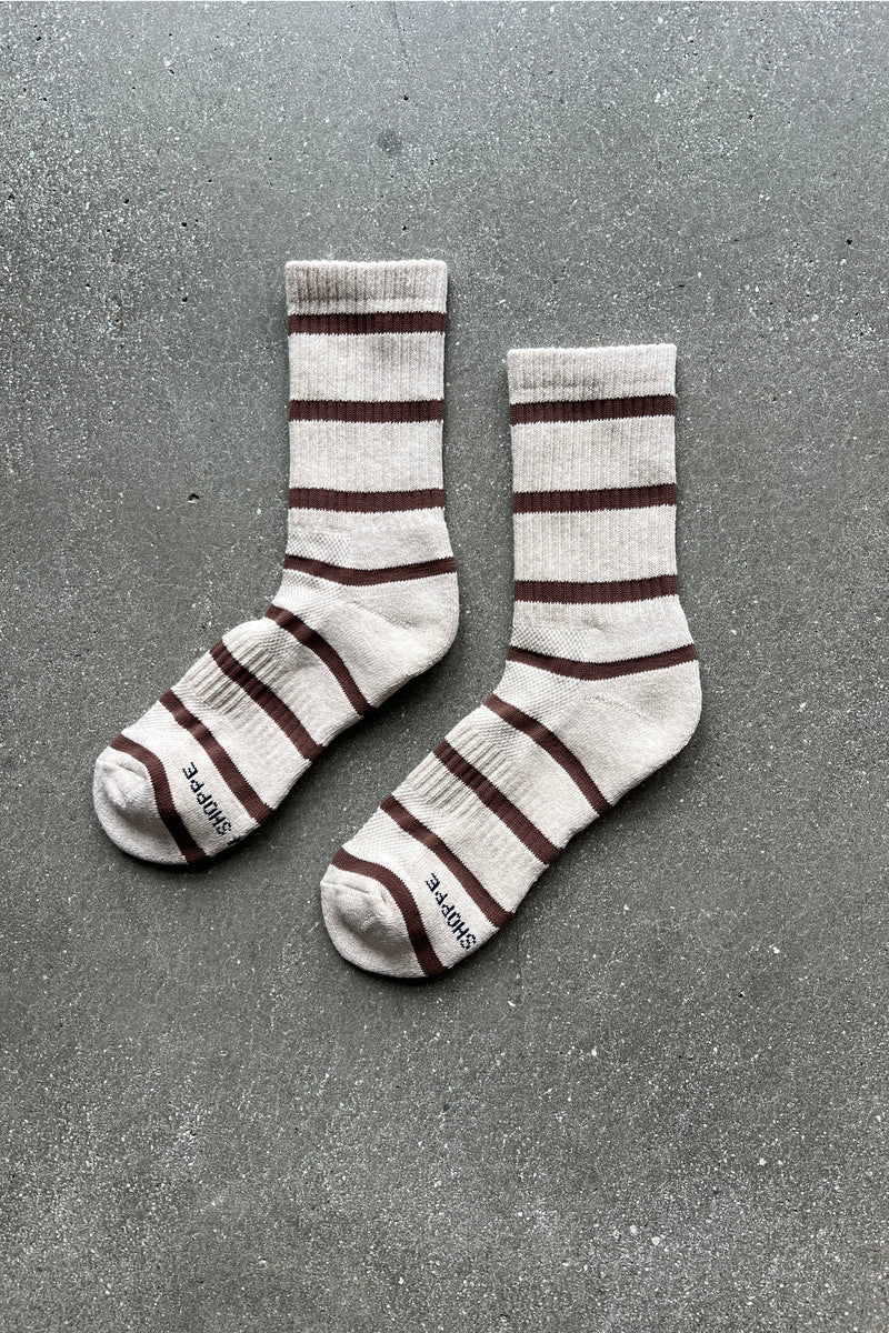 Boyfriend Socks - Red Stripe