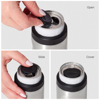 Huski Slim Can Cooler - Brushed Stainless