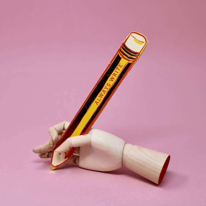 Always Write Pencil Bookmark - Hot Pink