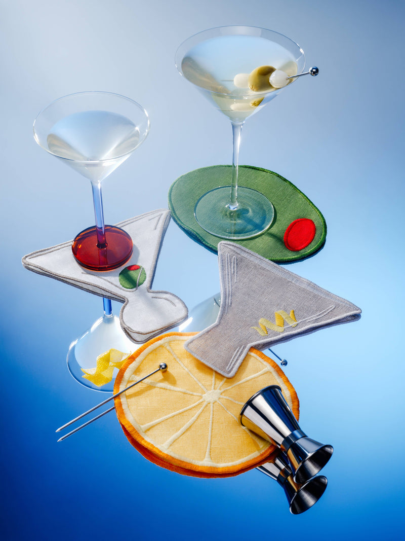 Martini Cocktail Napkins - Set Of 4
