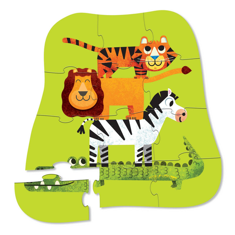 Crocodile Creek Jungle Friends FSC Kids Puzzle 12 Piece