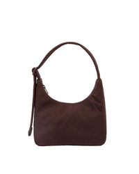 Mini Nylon Shoulder Bag - Coffee