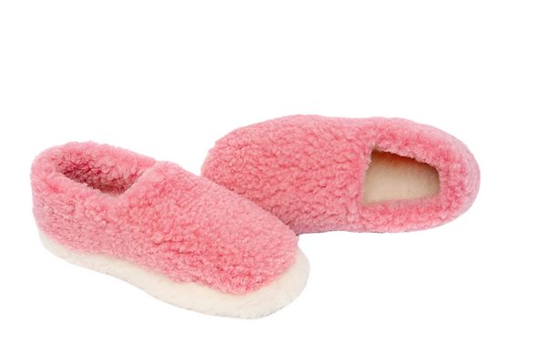 Wool Slippers - Pink