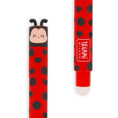Get Lucky Erasable Gel Pen - Ladybird