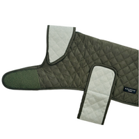 Luxe Quilted Dog Coat - Country Khaki - M