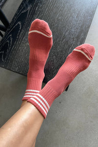 Girlfriend Socks - Scarlet