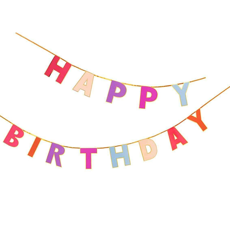 Pink Happy Birthday Garland | 3m | Birthday Decor |