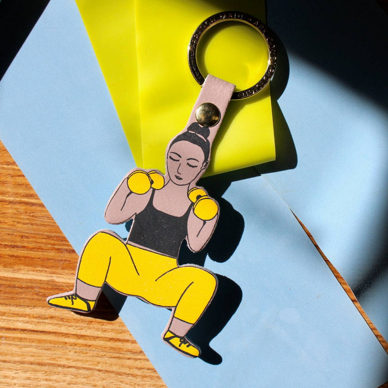 Feeling Strong Key Fob - Pink
