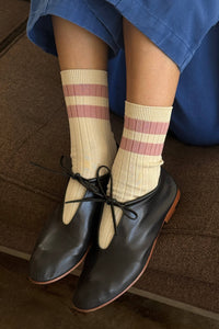 Her Varsity Socks - Rose