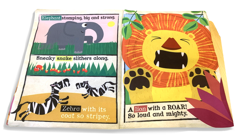 Nursery Times Crinkly Newspaper - Safari Animals