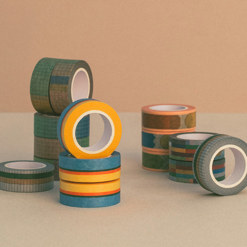 Paper Tape - 15mm - Tetris