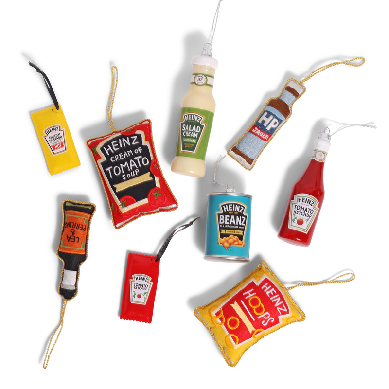 Heinz Spaghetti Hoops Embroidered Decoration