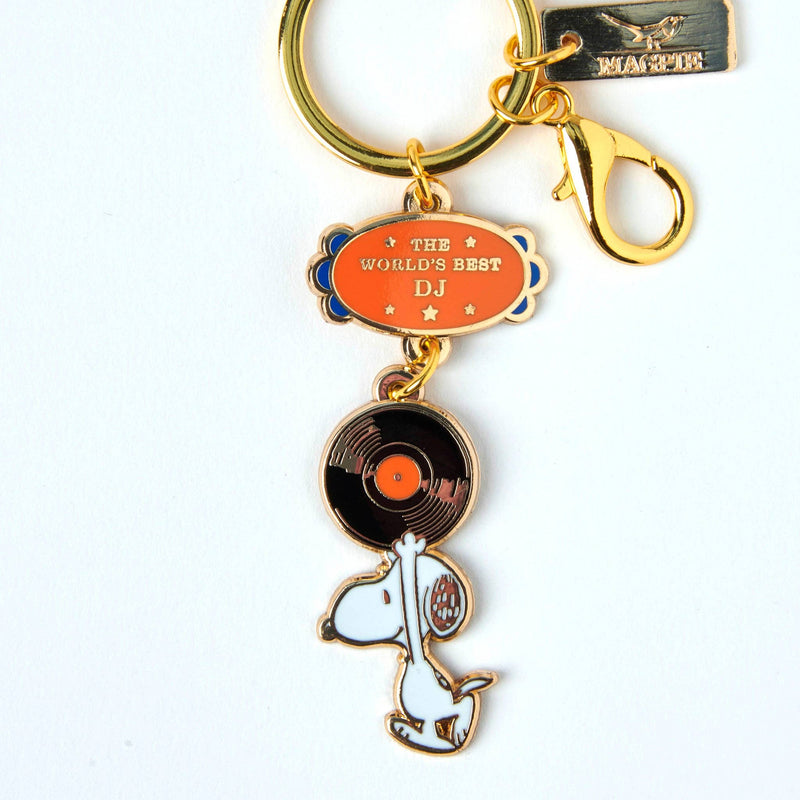 Peanuts World's Best DJ Keyring