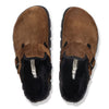 Boston Chunky Shearling Clog - Dark Tea