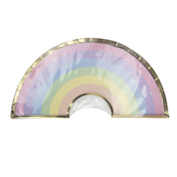 Pastel Rainbow Plates - Set Of 8