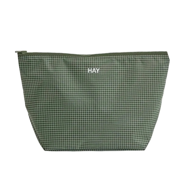 Grid Pouch - Medium - Dark Green