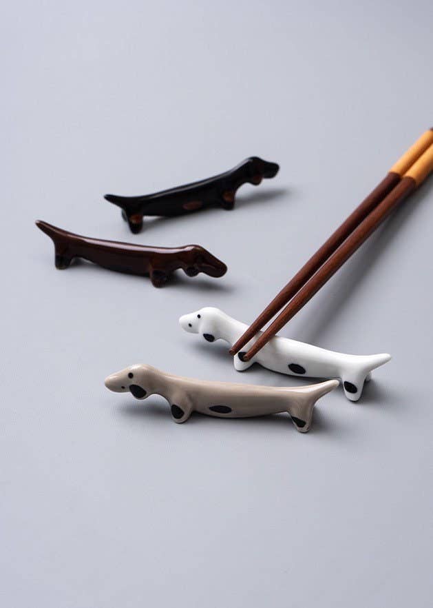 Dachshund Chopstick Rest - Black