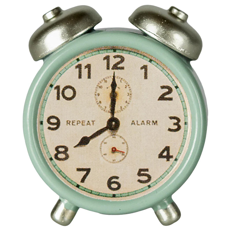 Miniature Alarm Clock - Mint