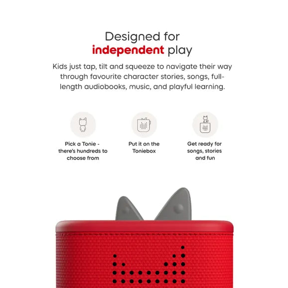 Toniebox 2 With Creative Tonie Rubie - Sunset Red