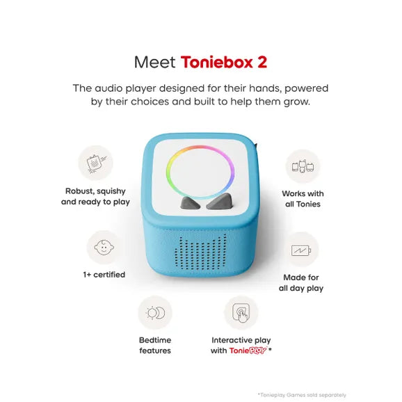 Toniebox 2 With Creative Tonie Rubie - Sky Blue