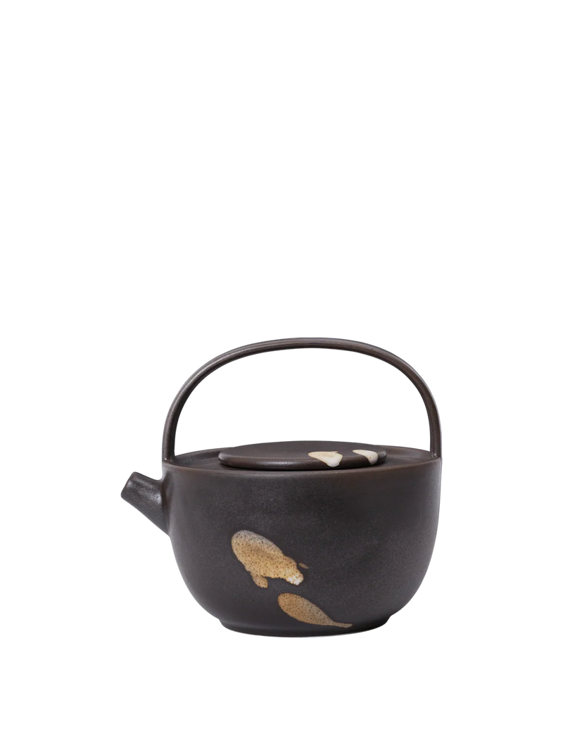 Koyo Teapot - Dark Brown/Buff
