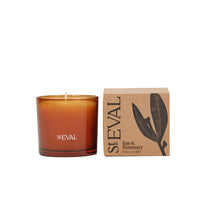 Bay & Rosemary Amber Glass Candle