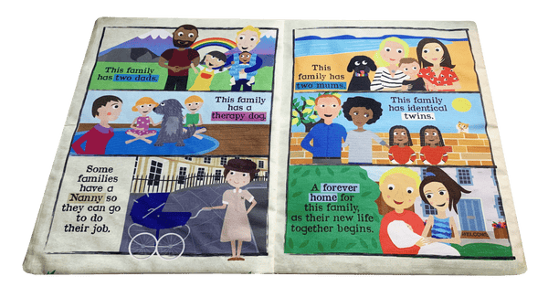 Crinkly Cloth Newspaper - What Makes A Family