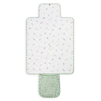 Cotton Travel Baby Changing Mat - Greenhouse Gingham