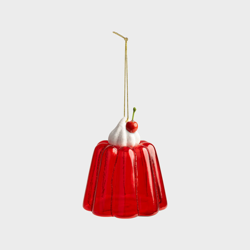 Ornament Pudding in Red