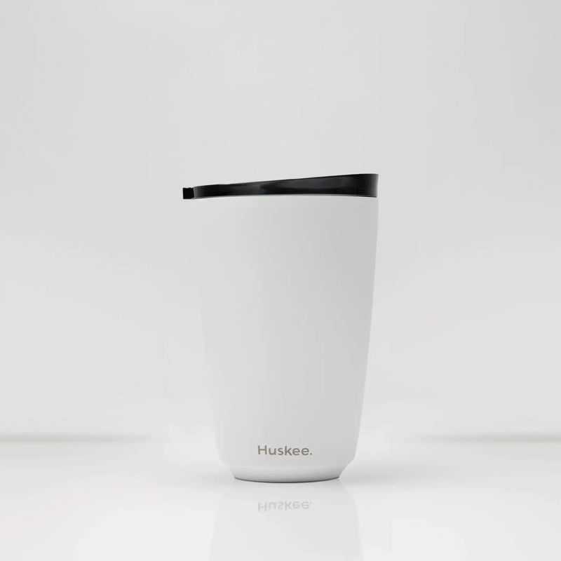 HuskeeSteel Cup & Lid - Black 8oz